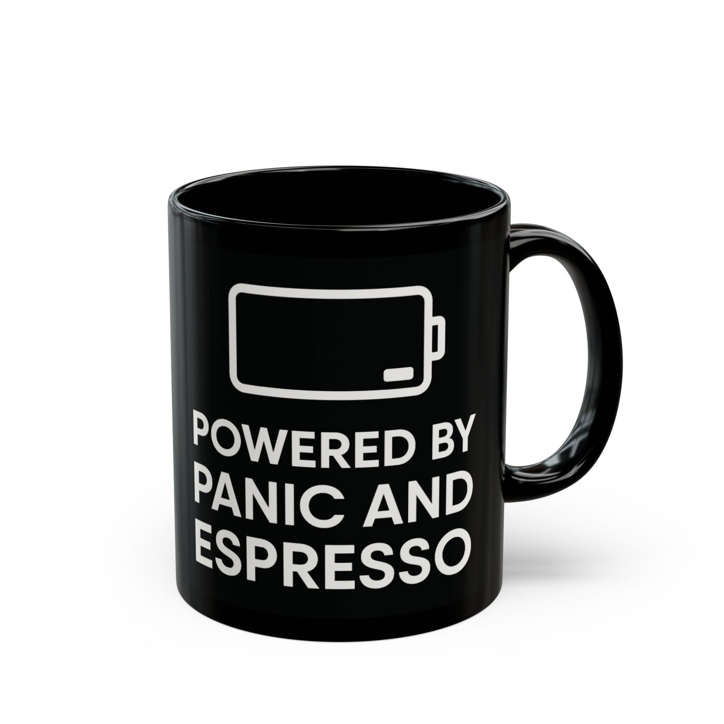 Powered by Espresso & Panic Coffee Cup