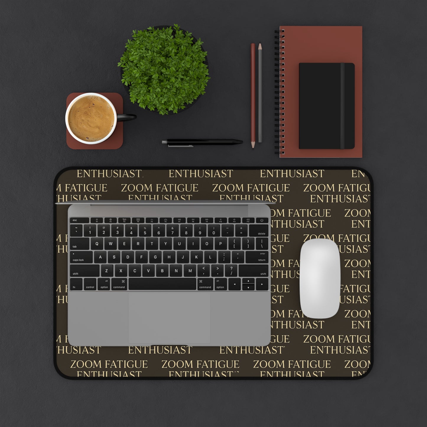 Zoom Fatigue Desk Mat, Office Decor, Work From Home Gift, Desk Accessory, Ergonomic Mouse Pad, Motivation for Gamers