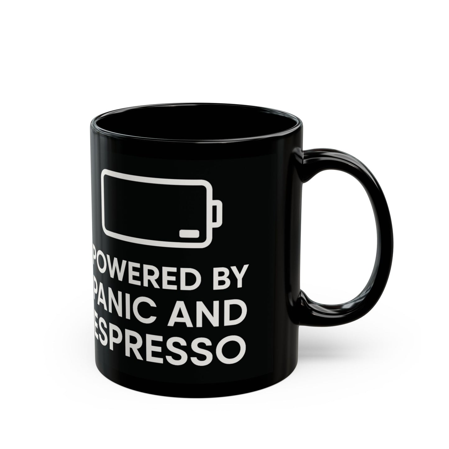 Powered by Espresso & Panic Coffee Cup