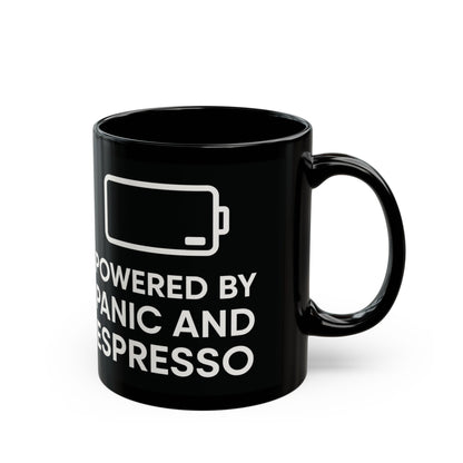 Powered by Espresso & Panic Coffee Cup