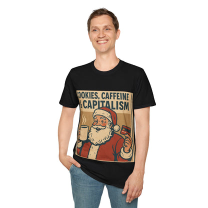 Cookies, Caffeine & Capitalism Unisex Softstyle T-Shirt