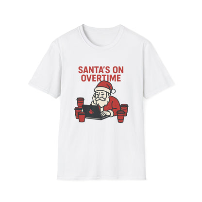 Santa's on Overtime Unisex Softstyle T-Shirt