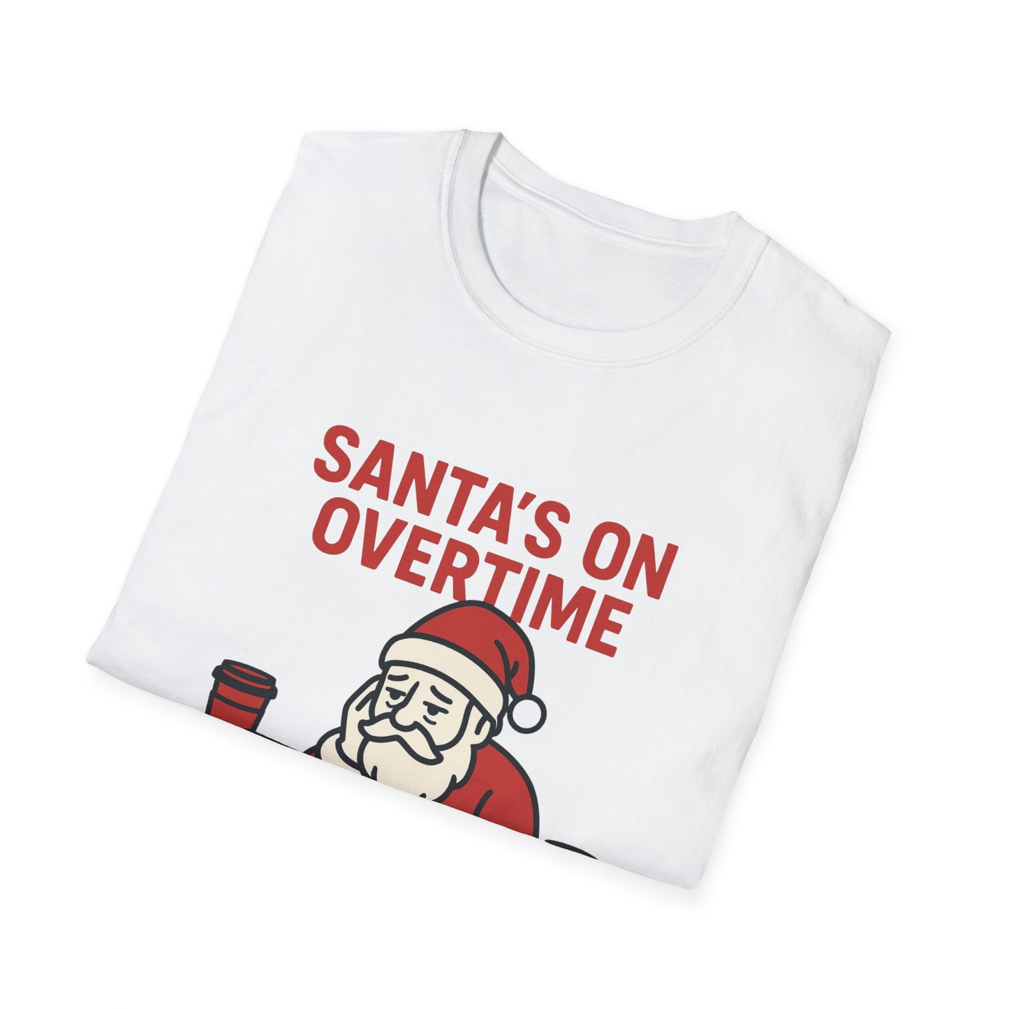 Santa's on Overtime Unisex Softstyle T-Shirt