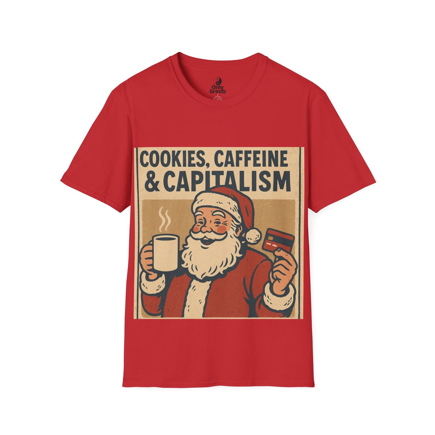 Cookies, Caffeine & Capitalism Unisex Softstyle T-Shirt