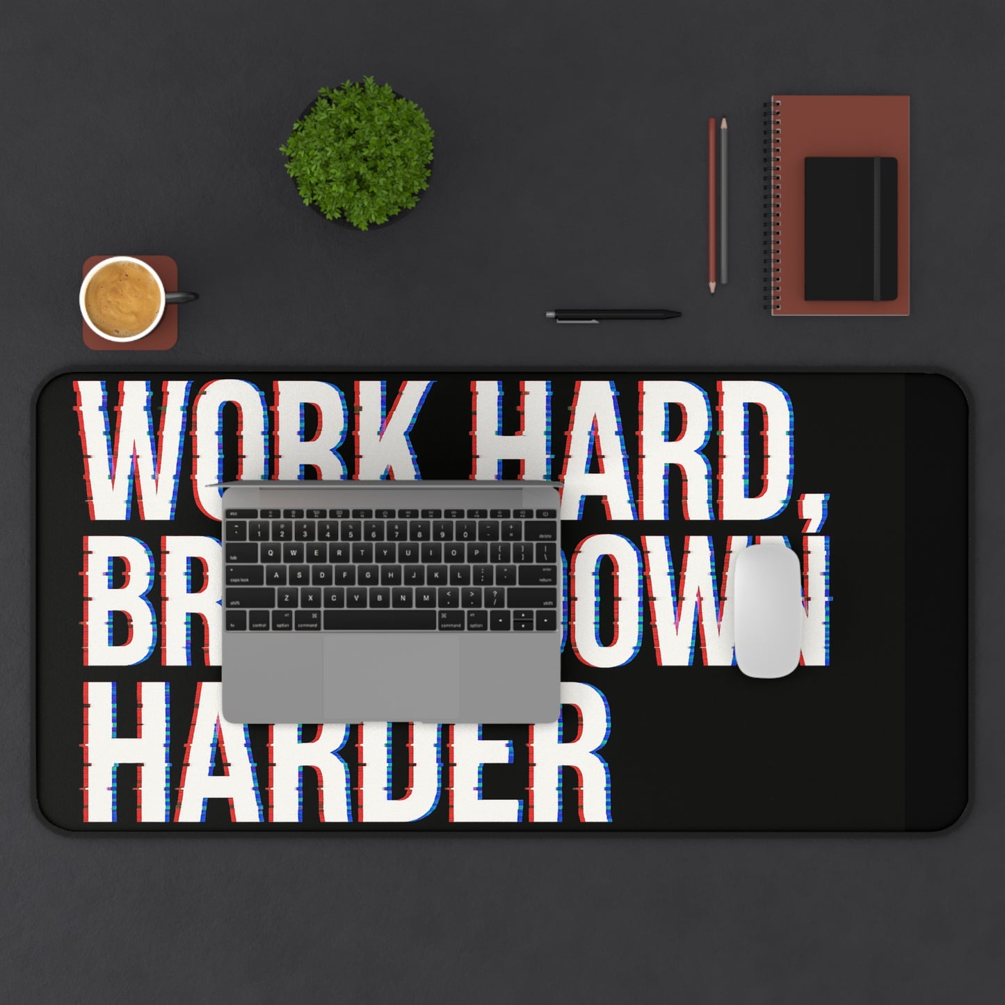 Motivational Desk Mat: Work Hard, Break Down Harder | Office Decor, Gift for Students, Work from Home Essential, Inspirational [...]